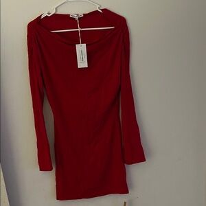 Reformation Eveline Cherry Red Dress